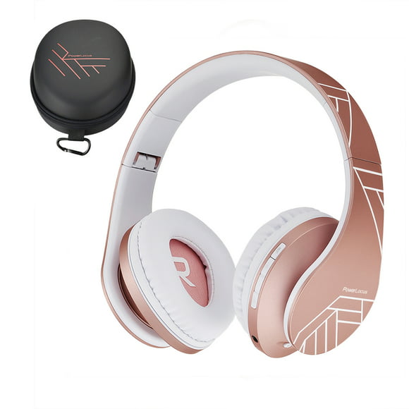 30H Battery Playtime PowerLocus Wireless Bluetooth Headphones Over-Ear Ptouch, with Touch Pad Control Wired Headsets HD Stereo Foldable Headphones with Mic for Cell Phones/PC/Laptops/TV